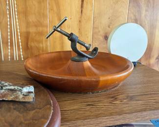 Unique Cast Iron/wood Nut Cracker