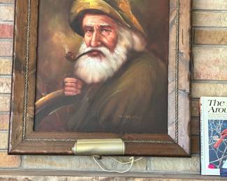 Framed Sea Captain Oil