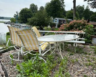 Patio table set