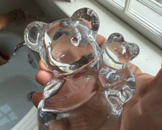 Orrefors Swedish Art Glass Bears