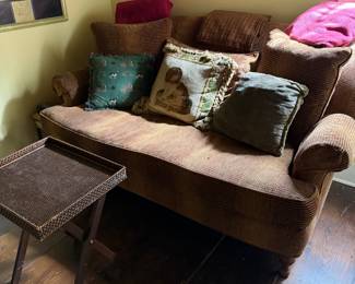 Several clean and comfy sofas and loveseats.