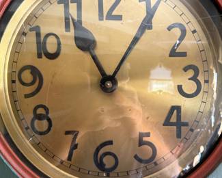 Folk art painted grandfather clock. Possibly originating in Eastern Europe.