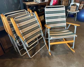 Set of vintage Telescope lawn chairs