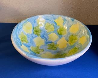 Hand-Painted Studio Pottery Decorative Bowl