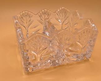 Portico Crystal Divided Napkin Holder