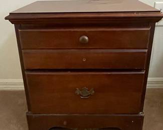 Chippendale Style Two-Drawer Nightstand