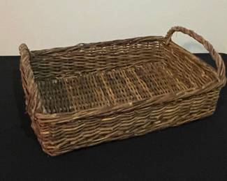 Rectangular Wicker Serving Tray