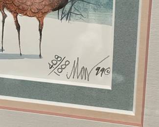Buckley Moss 'Winter's Haven' Limited Edition Print