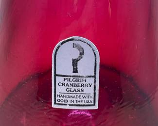Pilgrim Glass Cranberry Vase