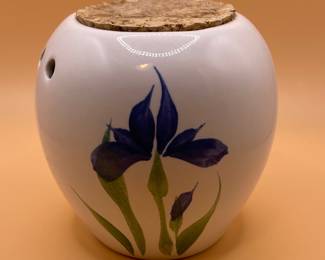 Emerson Creek Pottery Blue Iris Potpourri Jar