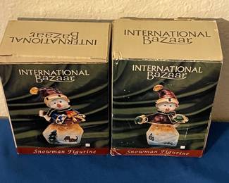 International Bazaar Snowman Figurines