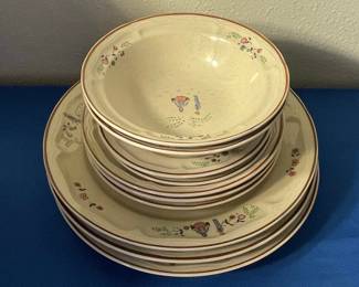 Newcor "Our Country" Stoneware Dinnerware Set