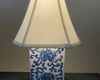 Ralph Lauren Home Blue and White Chinoiserie Porcelain Table Lamp