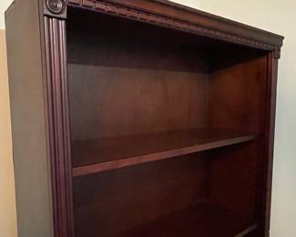 Traditional Dark Stained Wood Bookcase