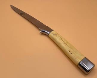 Vintage Laguiole Style Carving Knife with Birch Handle