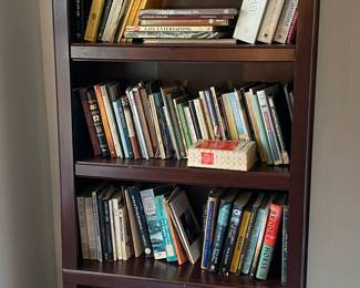 Contemporary Laminate Five-Shelf Bookcase