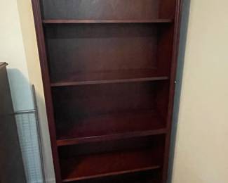 Traditional Dark Stained Wood Bookcase