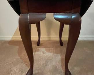 Queen Anne Style Drop-Leaf Side Table by Ethan Allen