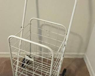 Whitmor Deluxe Folding Utility Shopping Cart with Wheels