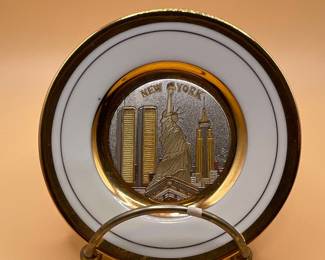 The Art of Chokin New York City Commemorative Plate