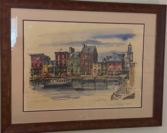 David Michael Limited Edition Print: Fell's Point, Baltimore