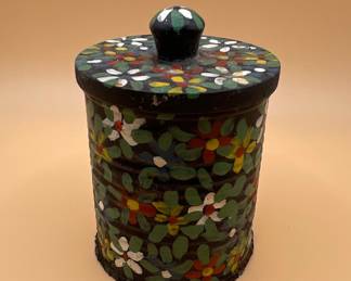 Vintage Daher Floral Tin Canister