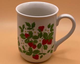 Vintage Horchow Strawberry Mugs
