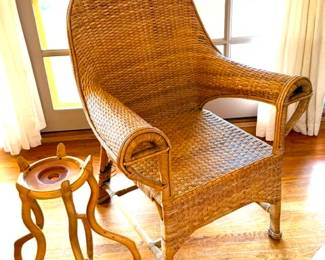 Vintage Arts & Crafts? Wicker Rattan Armchair in very good condition