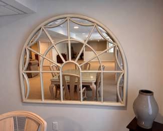 Arched mirror with sections