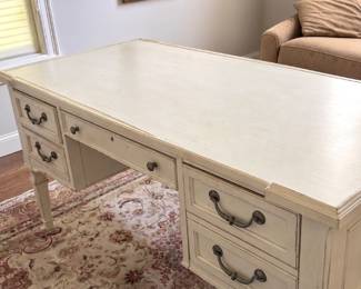 Ivory 5 drawer desk by Stanley