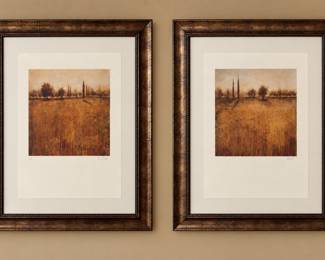 Field scenes, signed H. Scott
