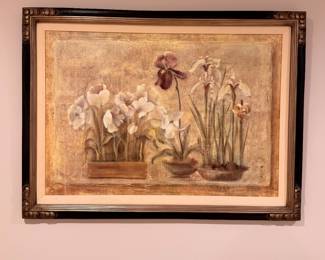 Floral print on board by Blum