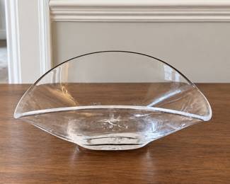Simon Pearce blown glass bowl