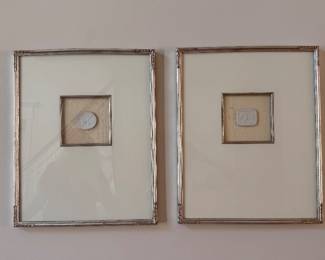 History of Intaglios engraved seals framed, with certificate 