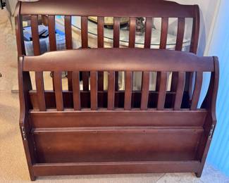 Twin bed headboard, footboard, and frame