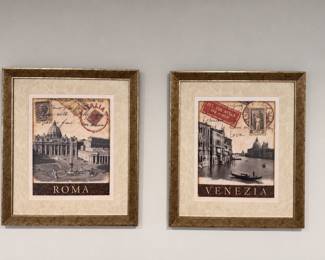 Roma & Venezia framed prints