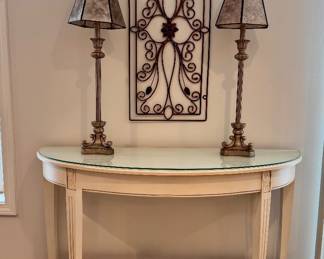 Ethan Allen Demi console table with shelf