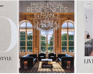 Assorted coffee table books
