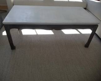Marble top indoor/outdoor coffee table
