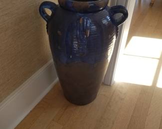 Large navy urn