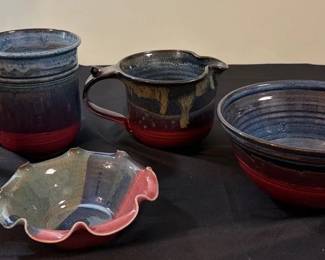 Stoneware Pitcher Bowl Shelton