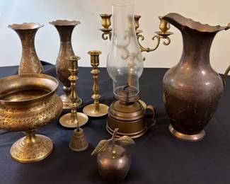Brass Decor Pitcher Lamp Candle Holders India
