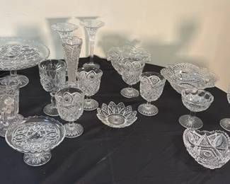 Cut Glass Vases And Other Miscellaneous Pieces