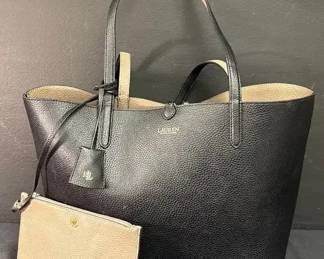 Authentic Lauren Ralph Lauren Faux Leather Reversible Tote