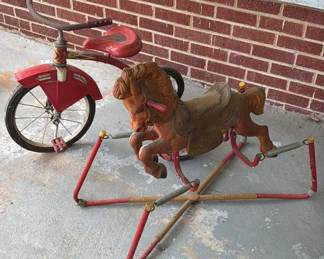 Vintage Tricycle And hobby Horse