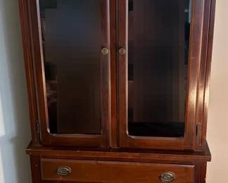 Mahogany China Cabinet With Glass Front