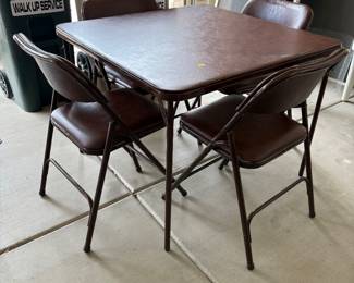 2 Card Tables with 4 Chairs (8 Total)
