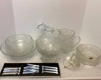 Crystal, Cut Glass Carvel Hall Knives
