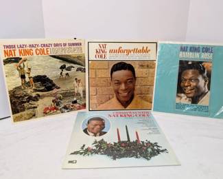 Four Nat King Cole Vinyl Records