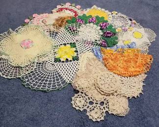 Floral Crochet Doilies